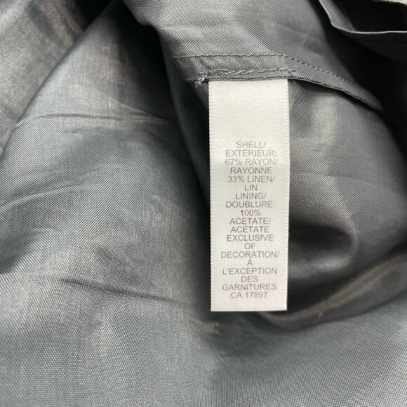 BANANA REPUBLIC Linen Blend Printed Bobbie Shift Dress Sz 0 Mad Men Collection - Picture 9 of 9